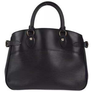 Louis Vuitton Black Epi Passy PM Tote Handbag